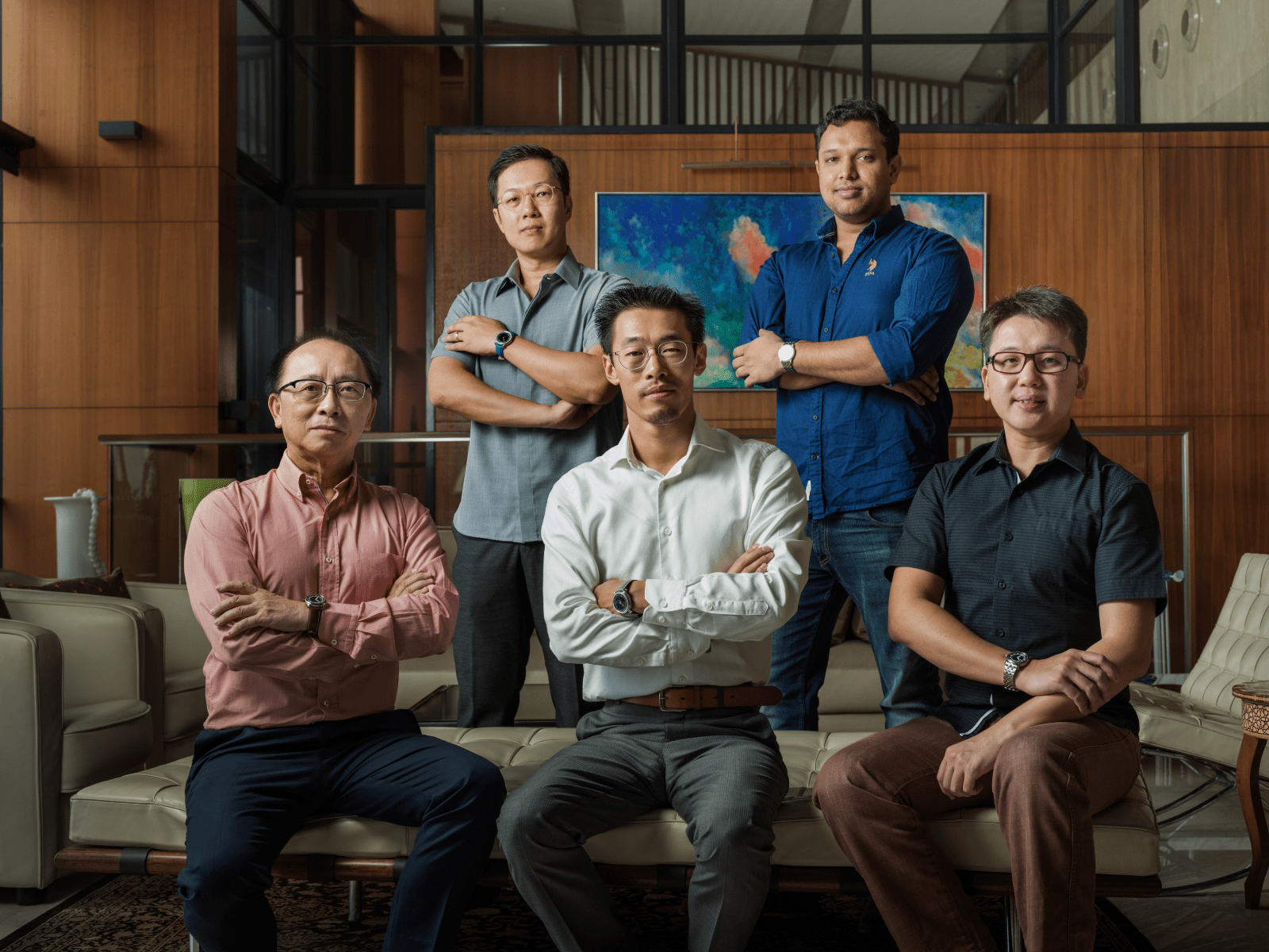 The MING team (top row) Chan Kin Meng (left) and Praneeth Rajsingh; (bottom row, from left) Chek YF, Ming Thein and Jacky Lim. (Photo: MING)