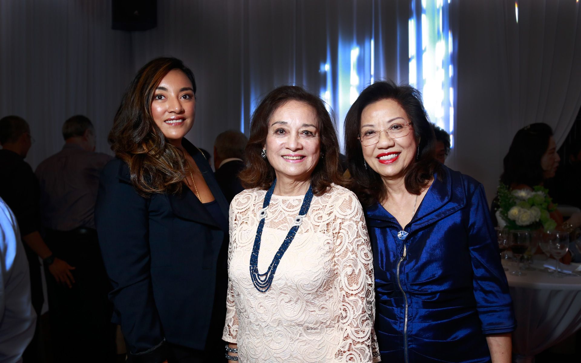 Tunku Myra Madinah, Tunku Dara Naquiah and Puan Sri Siew Yong Gnanalingam