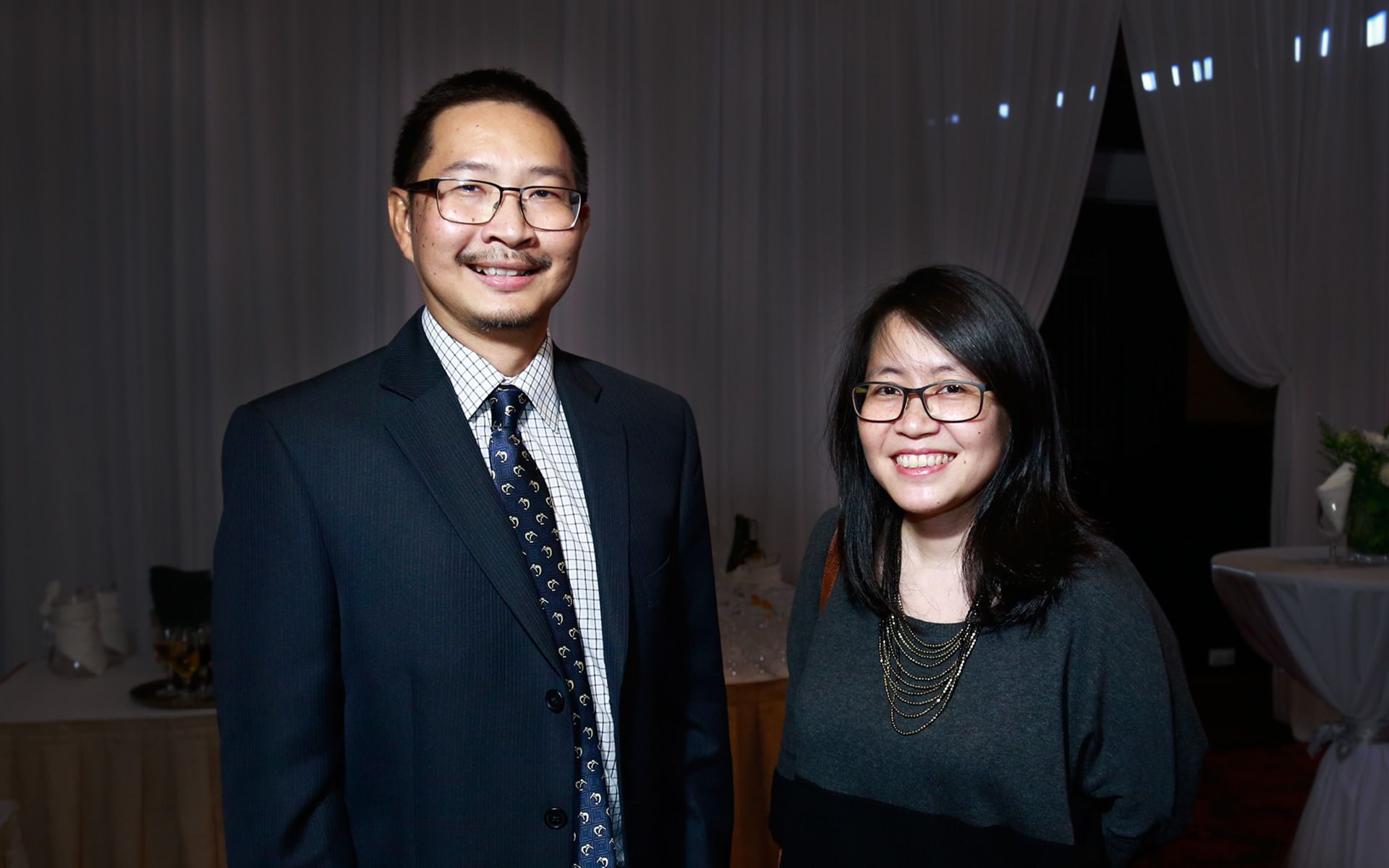 Ridzwan Othman and Caroline Yap Kim Ming