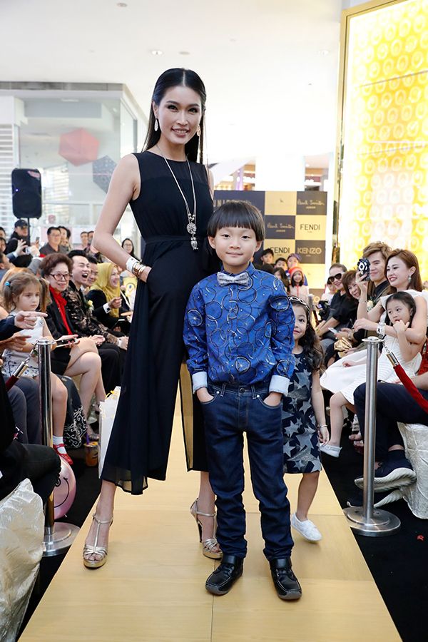 Amber Chia and son Ashton Wong
