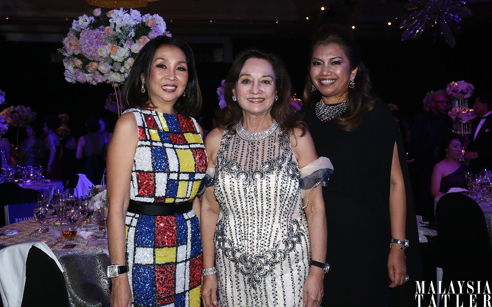 Dato' Farah Khan, Tunku Dara Naquiah and Datin Alissa Fitri