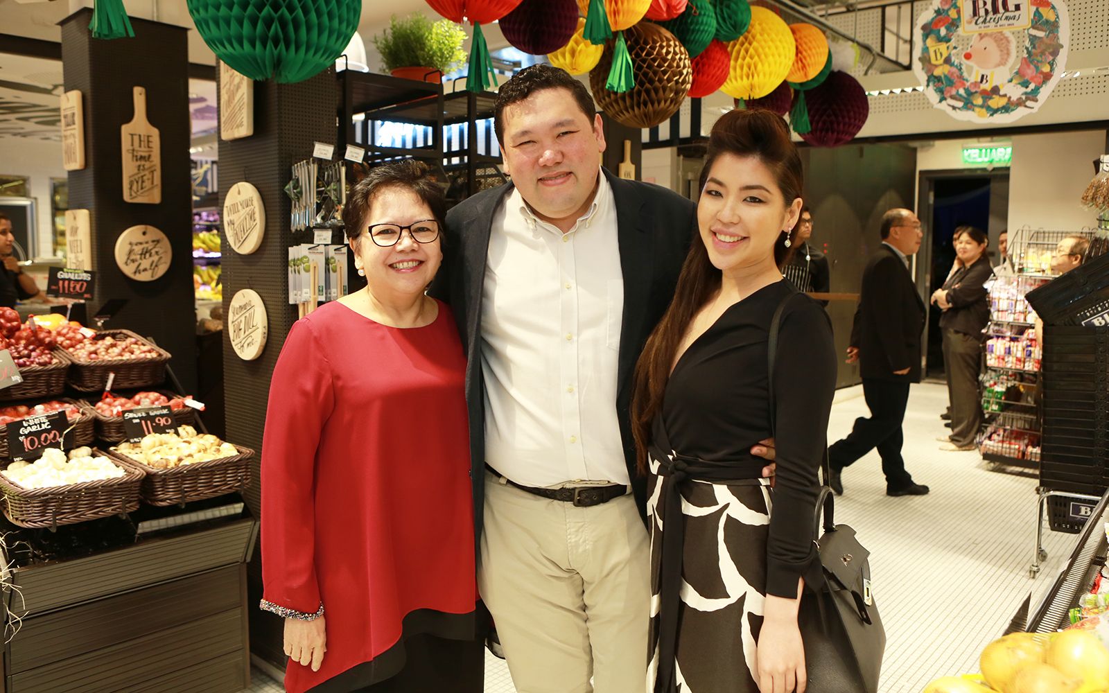 Ben's mum Helen Read, Ben and Liz at the grand launch of Little B.I.G. Batai in November 2015