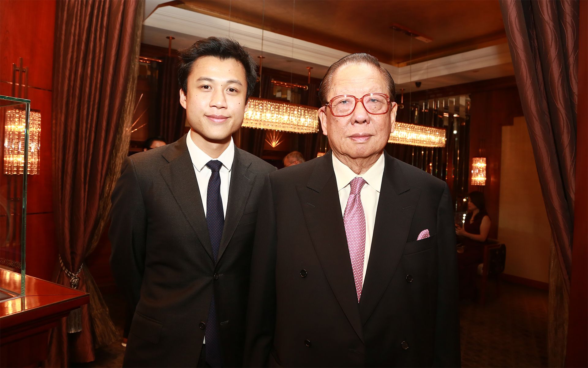 Joshua Yeoh and Tan Sri Yeoh Tiong Lay at A Journey Through Time VIII: Gala dinner hosted by Bedat &amp; Co in December 2014