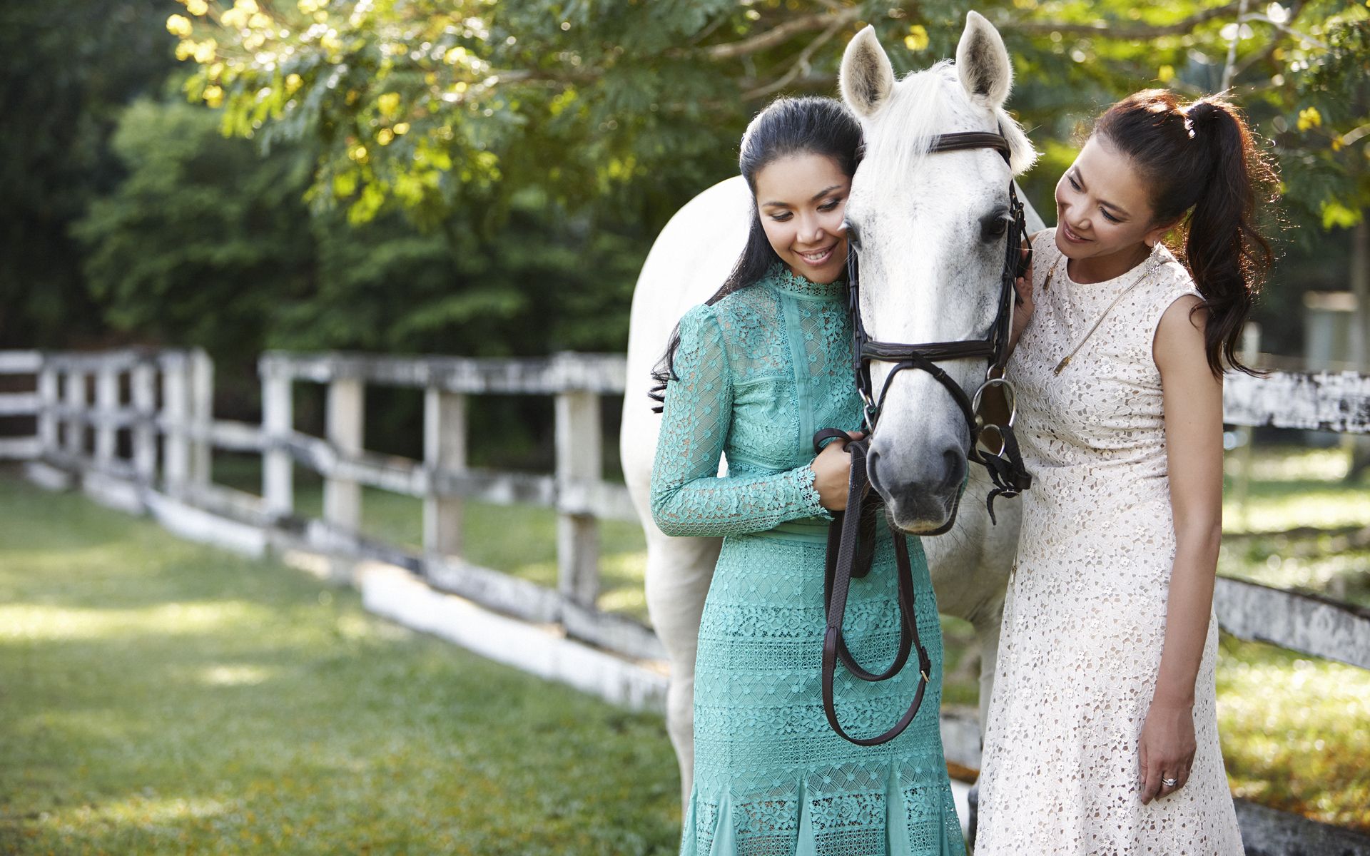 Natasha loves horses as much as her mother and grandmother.