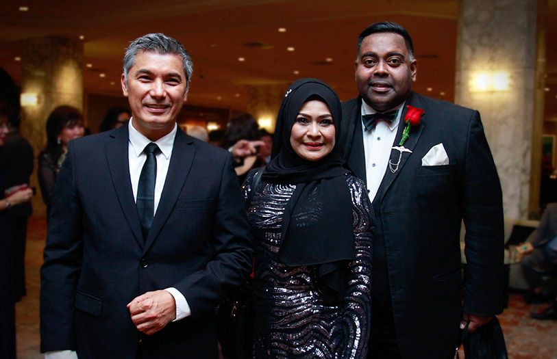 Albert Martinez, Shima Harun and Datuk George Gerald