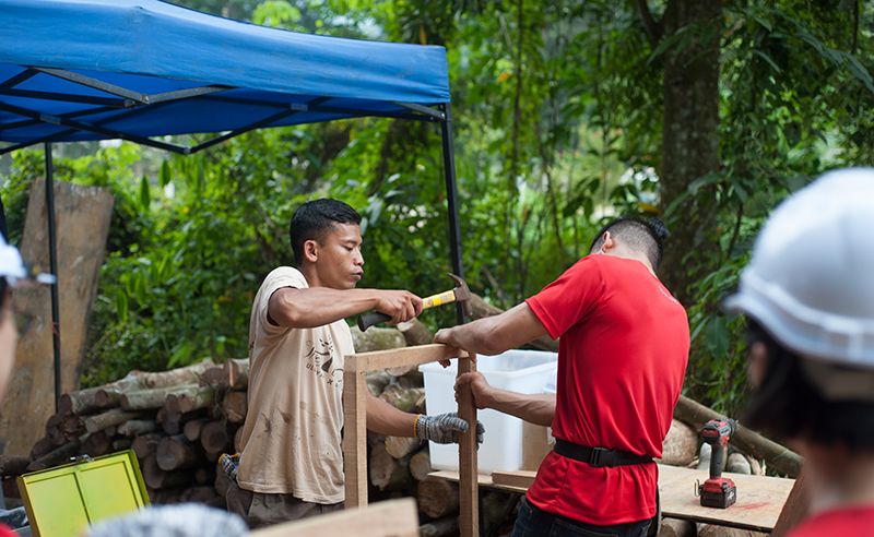 Working hand-in-hand.