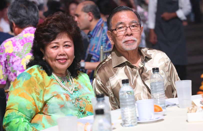 Puan Sri Jamilah Sudin and Tan Sri Prof Dr Abu Hassan