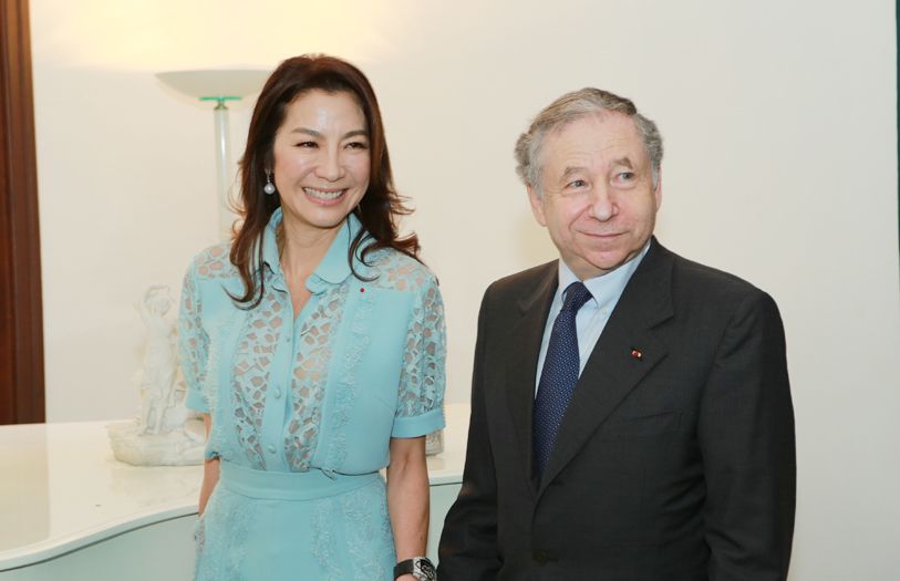 Tan Sri Michelle Yeoh and Jean Todt