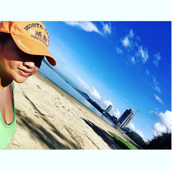 Sofie Mahmood had an amazing early morning run accompanied by a magnificent view. (Photo: @sofiemahmood)