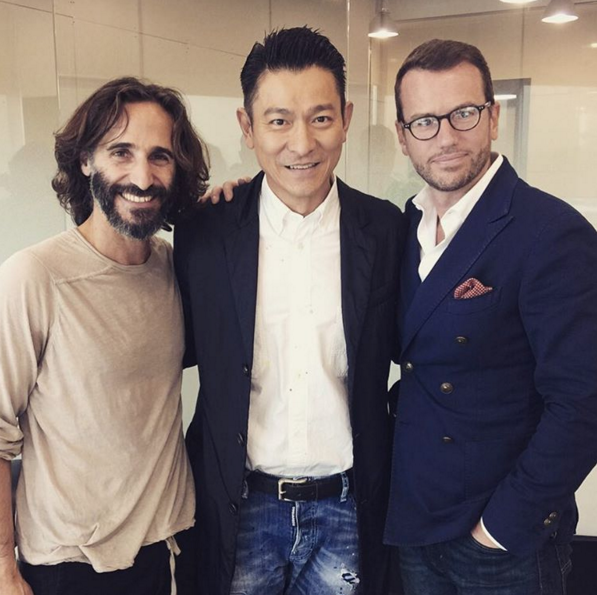 Dato' Setia Aubry Mennesson caught up with acclaimed Hong Kong actor Andy Lau and French film director David Charhon. (Photo: @aubrykl)