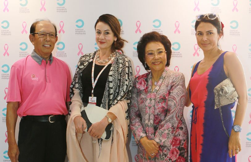 Tun Musa Hitam, Claire Tipton, Toh Puan Aisha Ong and Hayley Holle