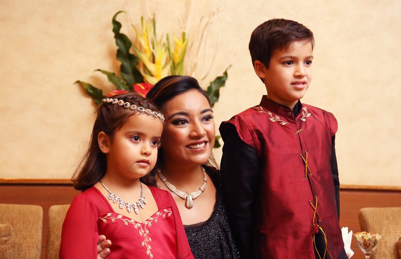 Puteri Tahlia Jaafar-Greaves, Tunku Datin Myra Madihah and Putera Ryan Jaafar-Greaves