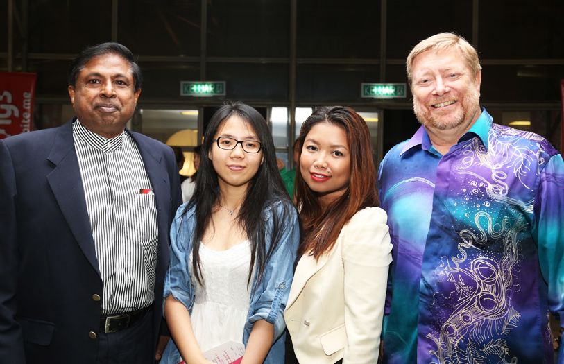 (L-R) Seelan Chelliah, Emilyn Khor, Fairuzah Mohd Ghazali and Christopher Bell