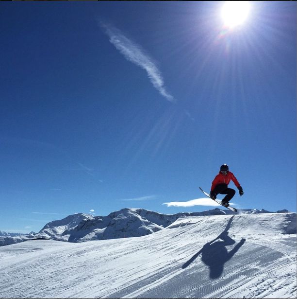 Morvin Tan was owning the snow slopes in Switzerland. (Photo: @morvintan)