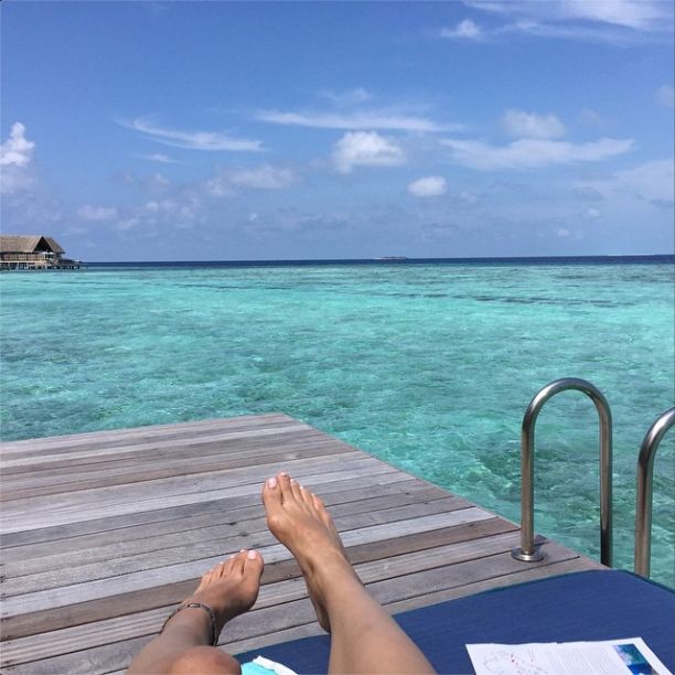 Zai Iskandar spent a delicious afternoon by the sea when in Maldives. (Photo: @zaispy)