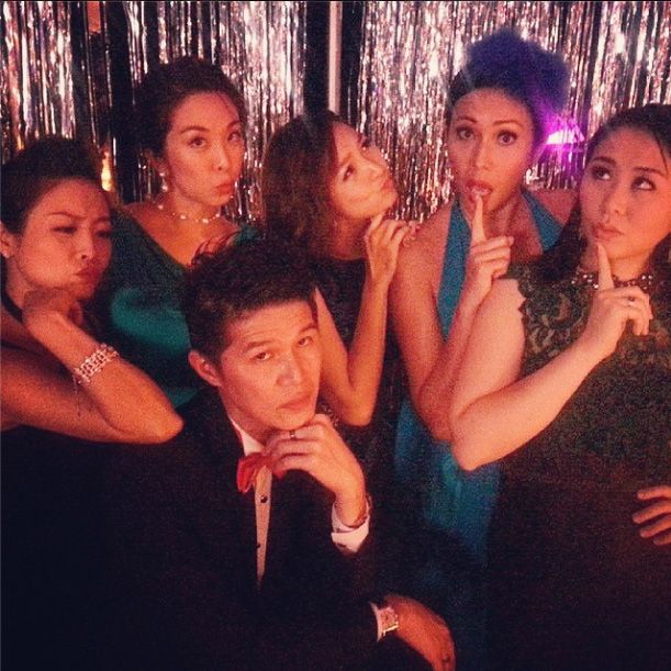 Emcee of the night, Bernie Chan, captured a light-hearted moment with friends. (Photo: @theonlyberniechan)