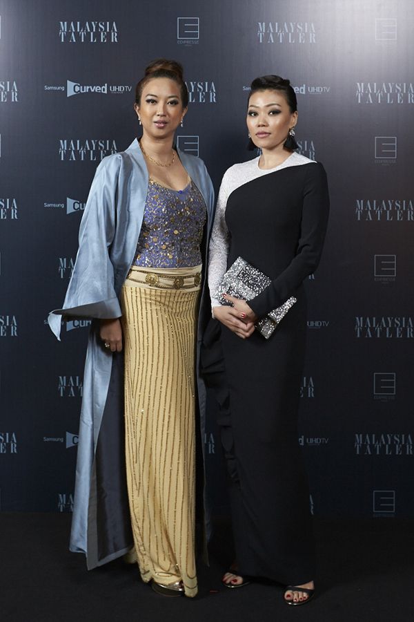 Shareen Ramli in Donna Karan and Sherin Wong in Alessandra Rich