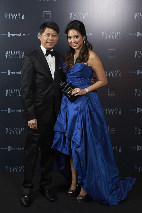 Michael Tang and Yvette Kang in Oscar de la Renta