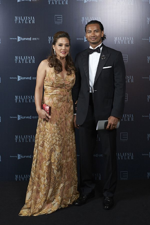 Elyna Effendi in Syaiful Baharim and Casmad Sanuri in Hugo Boss