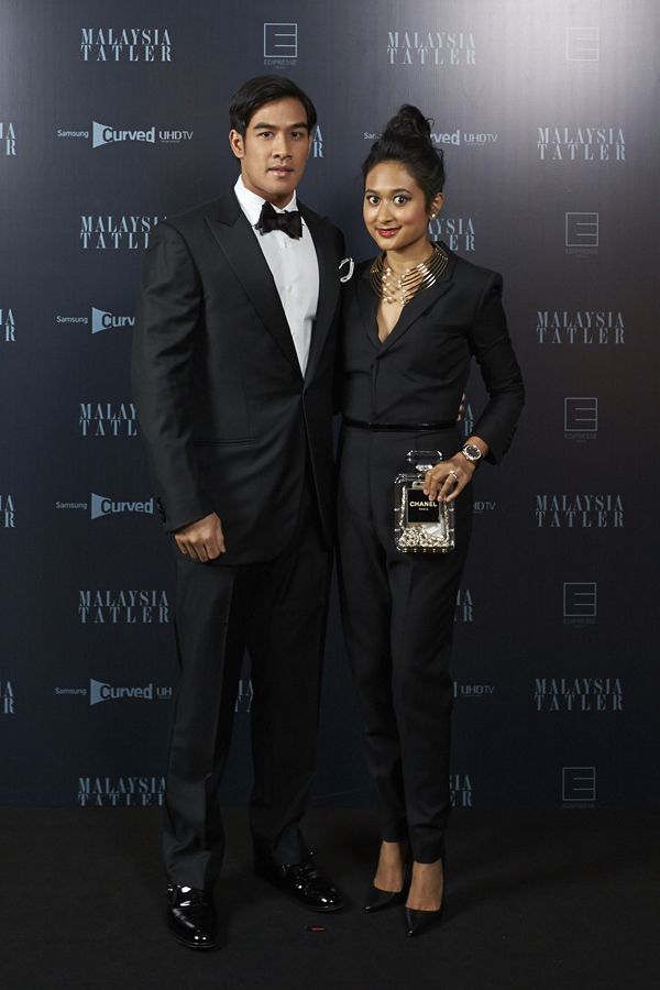Hamzah Alang Azman and Nur Nadia SM Nasimuddin in Saint Laurent