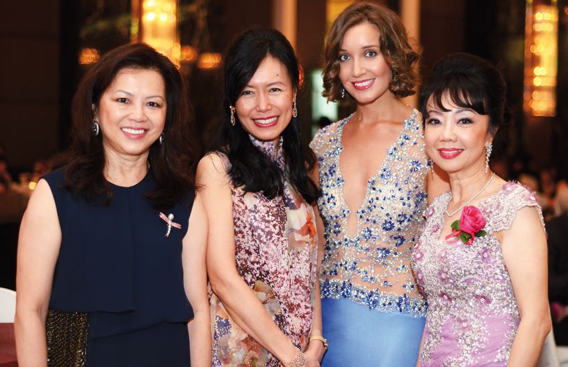 (L-R) Datin Lily Yeoh, Datin Kathleen Kenneth Yeoh, Carly Hopkinson and Sylvia Chew