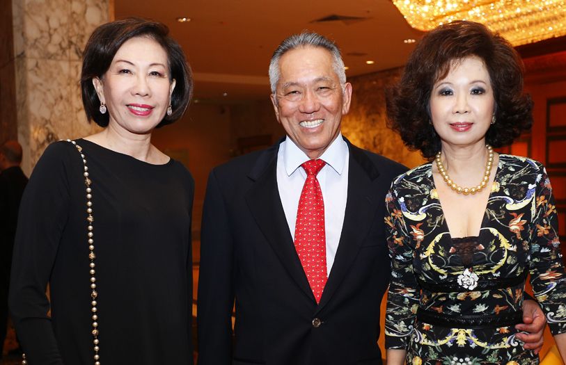 (L-R) Ngan Lee Fan, Dato' Yap Teiong Choon and Datin Barbara Yap