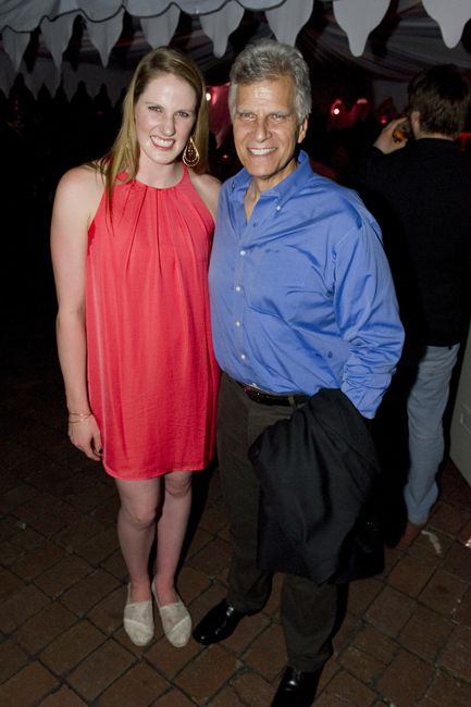 Missy Franklin and Mark Spitz, former American 9-time Olympic champion swimmer