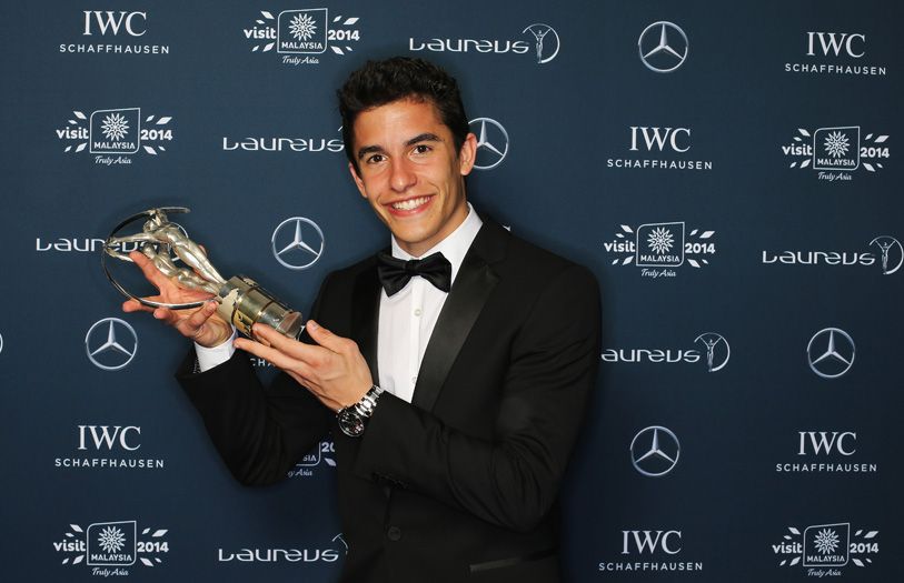 Marc Marquez, MotoGP world champion, who took home the Laureus World Breakthrough of the Year award