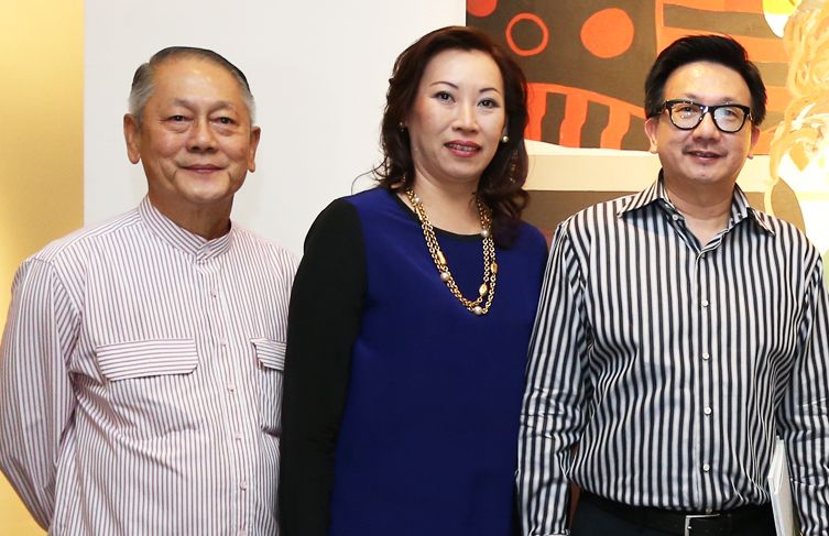 (L-R) Datuk Vincent Sim, Datin Lai and Dato' Steven Sim