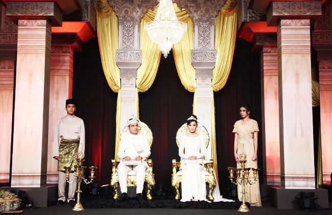 The traditional wedding ceremony begins