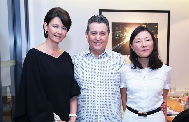 Sofiah Rahman with Nick and Merina Lough