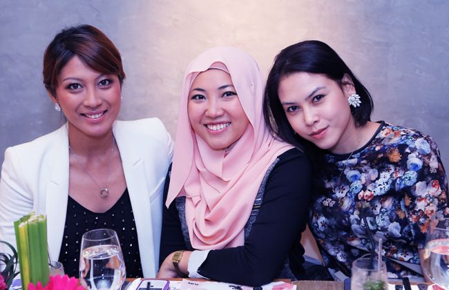 (L-R) Nadialyna Wan Hashim, Elinor Suhara Jamal and Aznim Rahman
