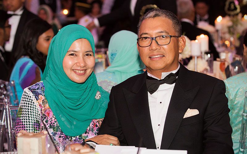 Tengku Rahimah Sultan Mahmud and Dato' Abdul Aziz Akhir