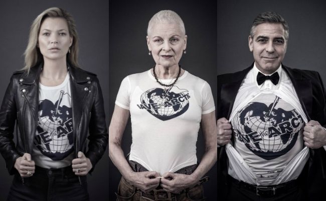 Vivienne Westwood dresses Kate Moss and George Clooney for 