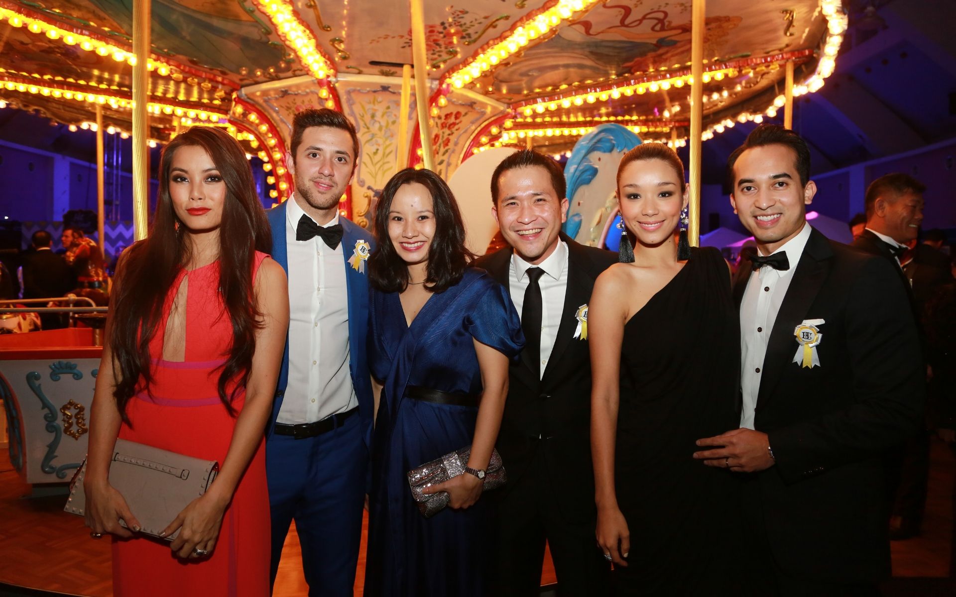 October 2014 - At the wedding of Benjamin Yong and Elizabeth Lee, with Ng Shen Yi, Chen Tien Yue, Marion Caunter and Nasarudin Nasimuddin