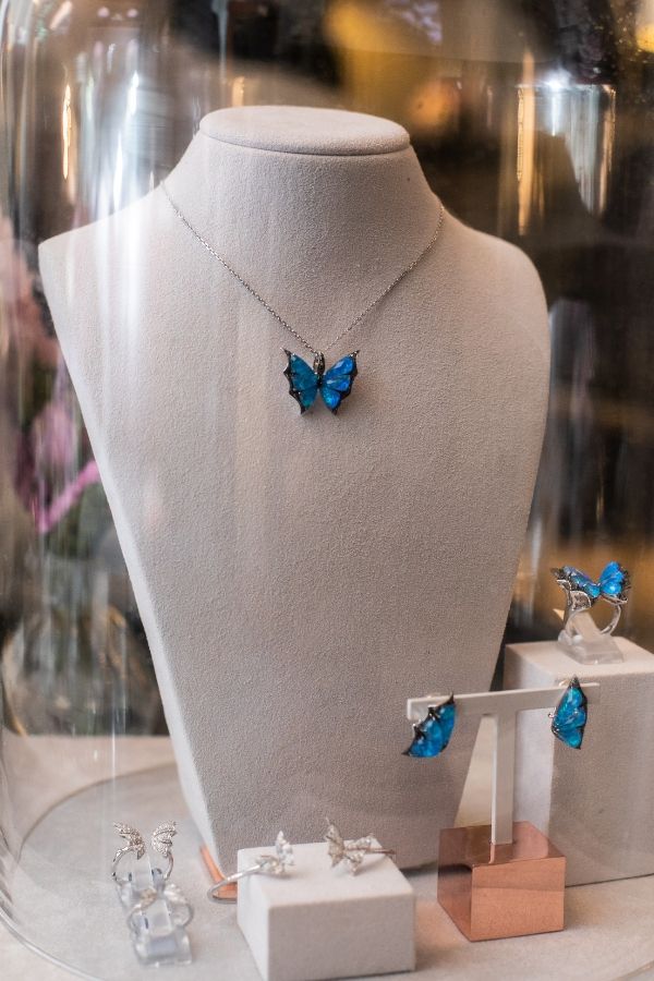 The Fly By Night collection spotlights the brand's trademarked Crystal Haze technique (Photo credit: Habib Jewels)