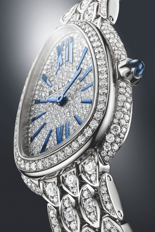 A luxurious take on Bulgari's Serpenti timepiece