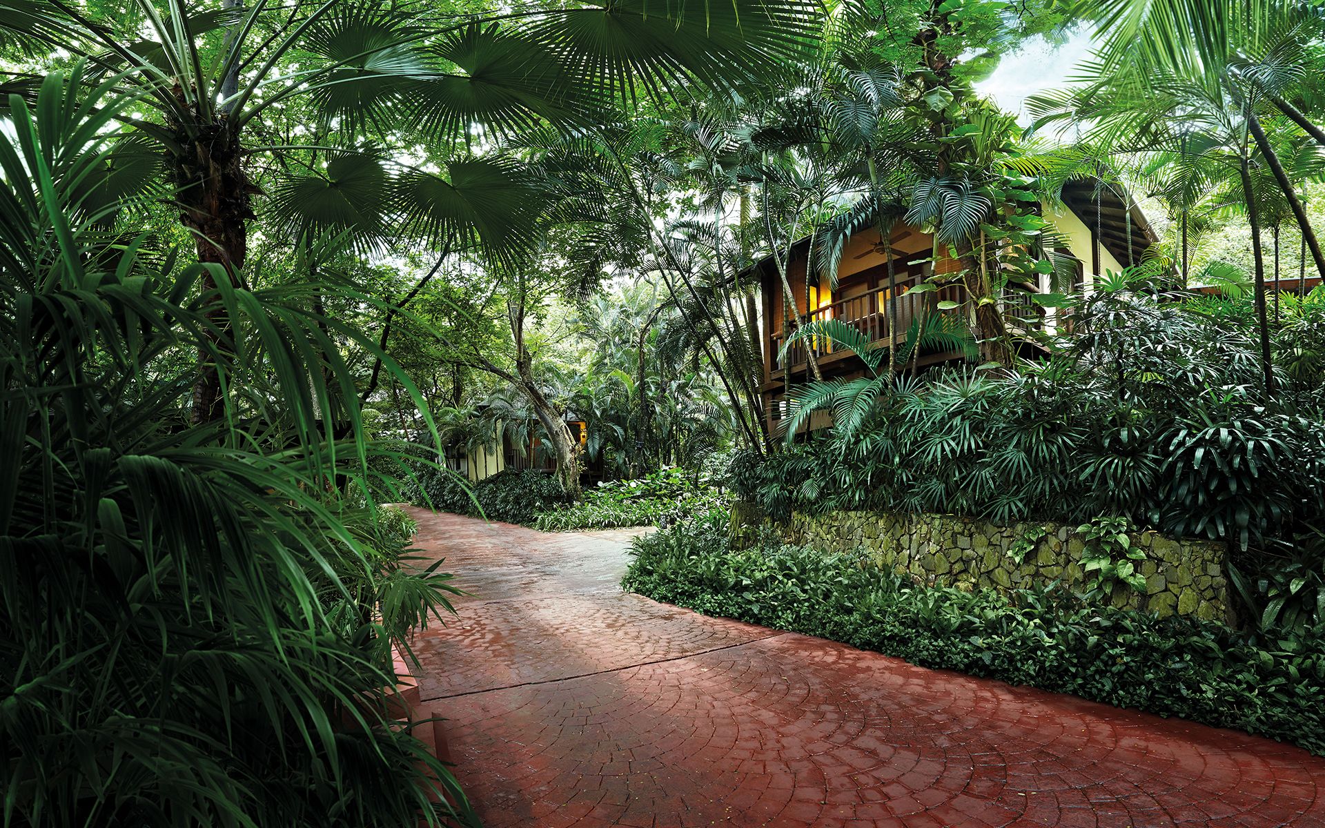 Lush greenery amidst The Villas