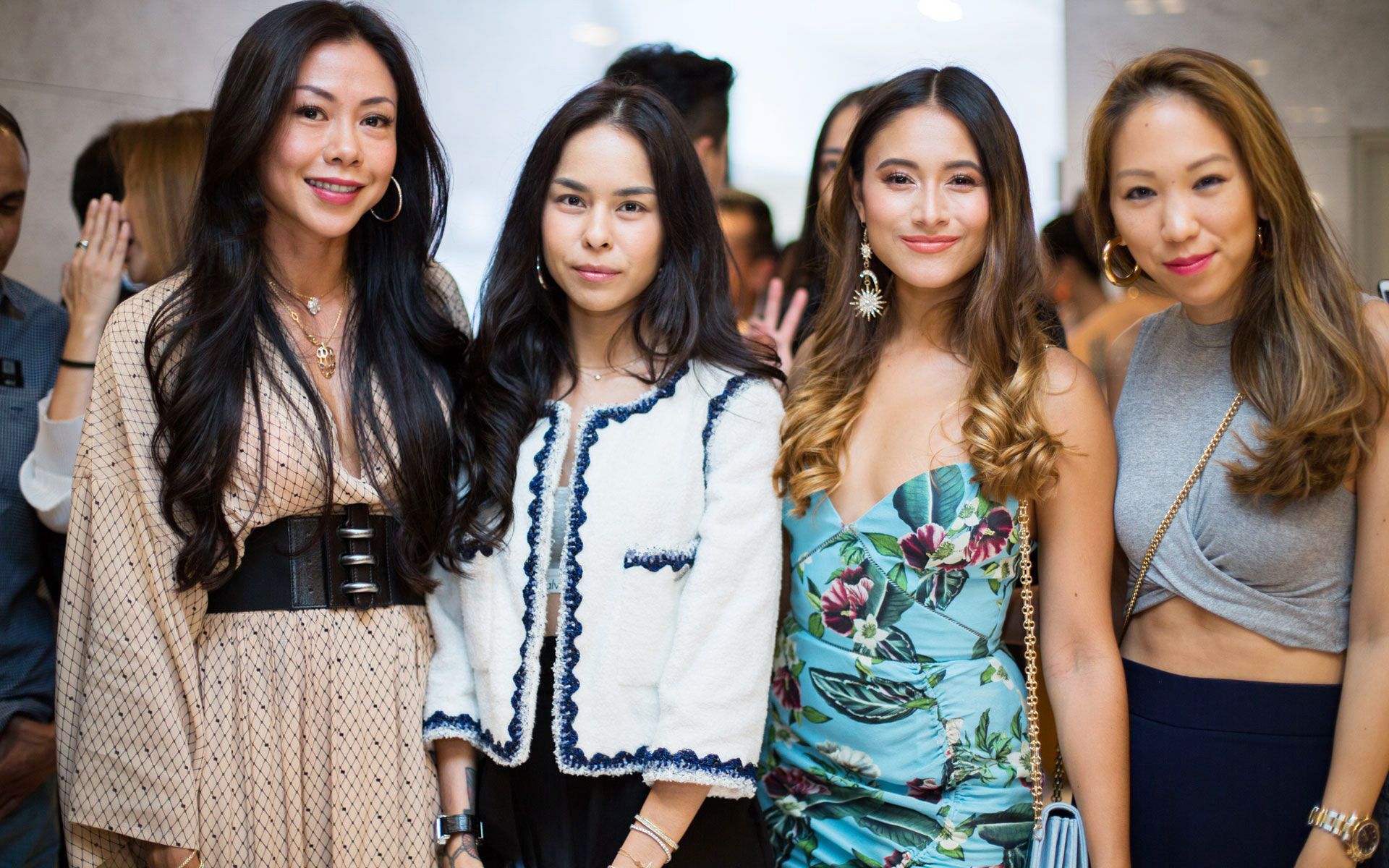 2019 April. opening of La Jung Malaysia: We love the ladylike mode Datin Wira Sabrena is rocking of late, with her flowy dress and corset-belt, while mingling with Kim Raymond, Tunku Elana Khyra and Diane Chia