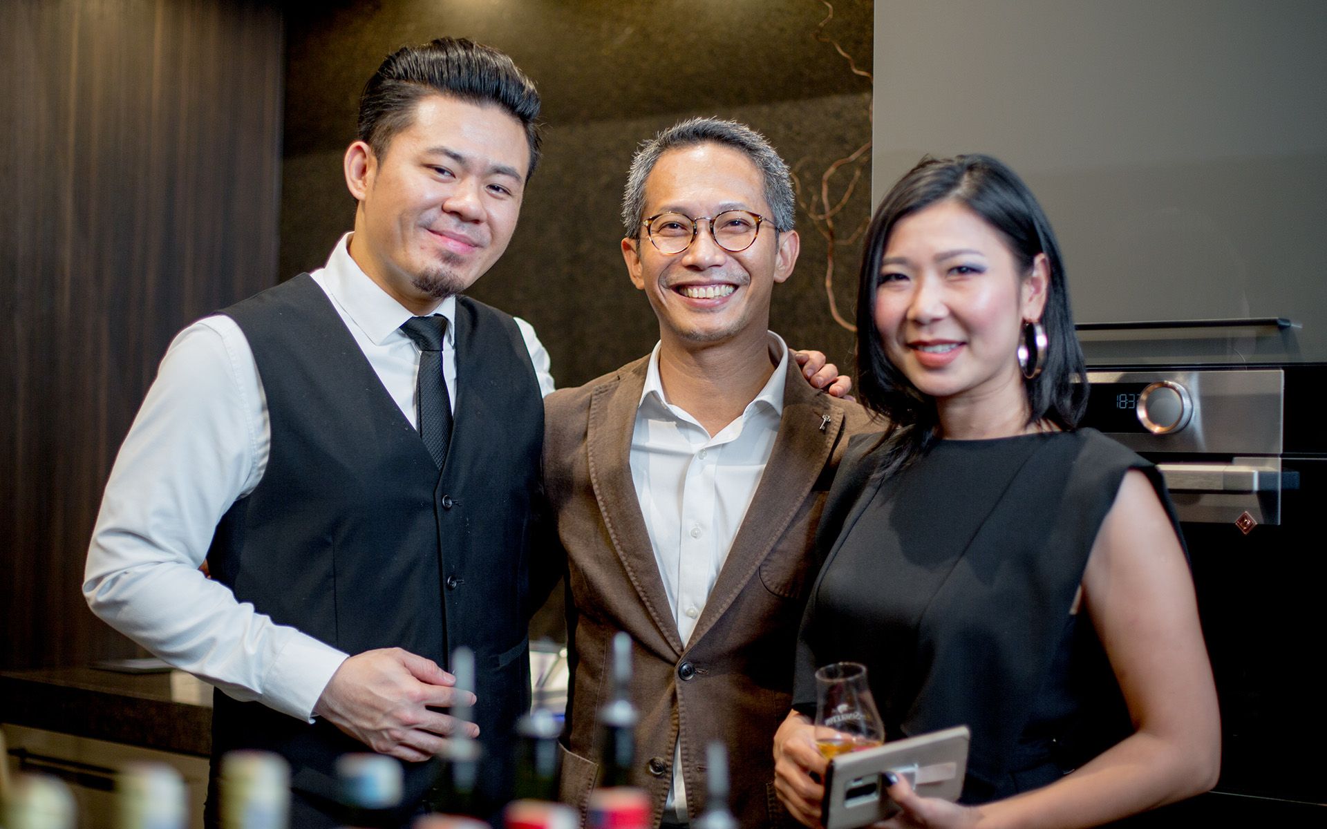 Chew Leong, Andrew Tan and Mabel Kok