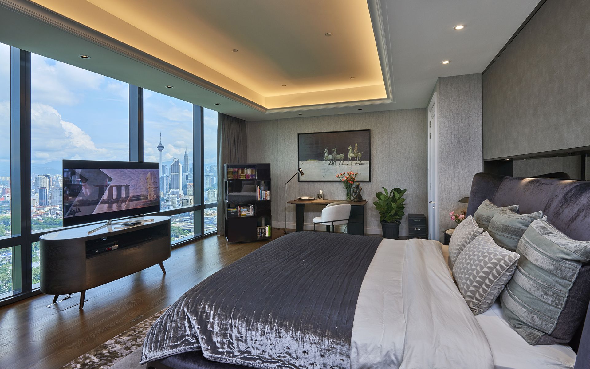 The master bedroom