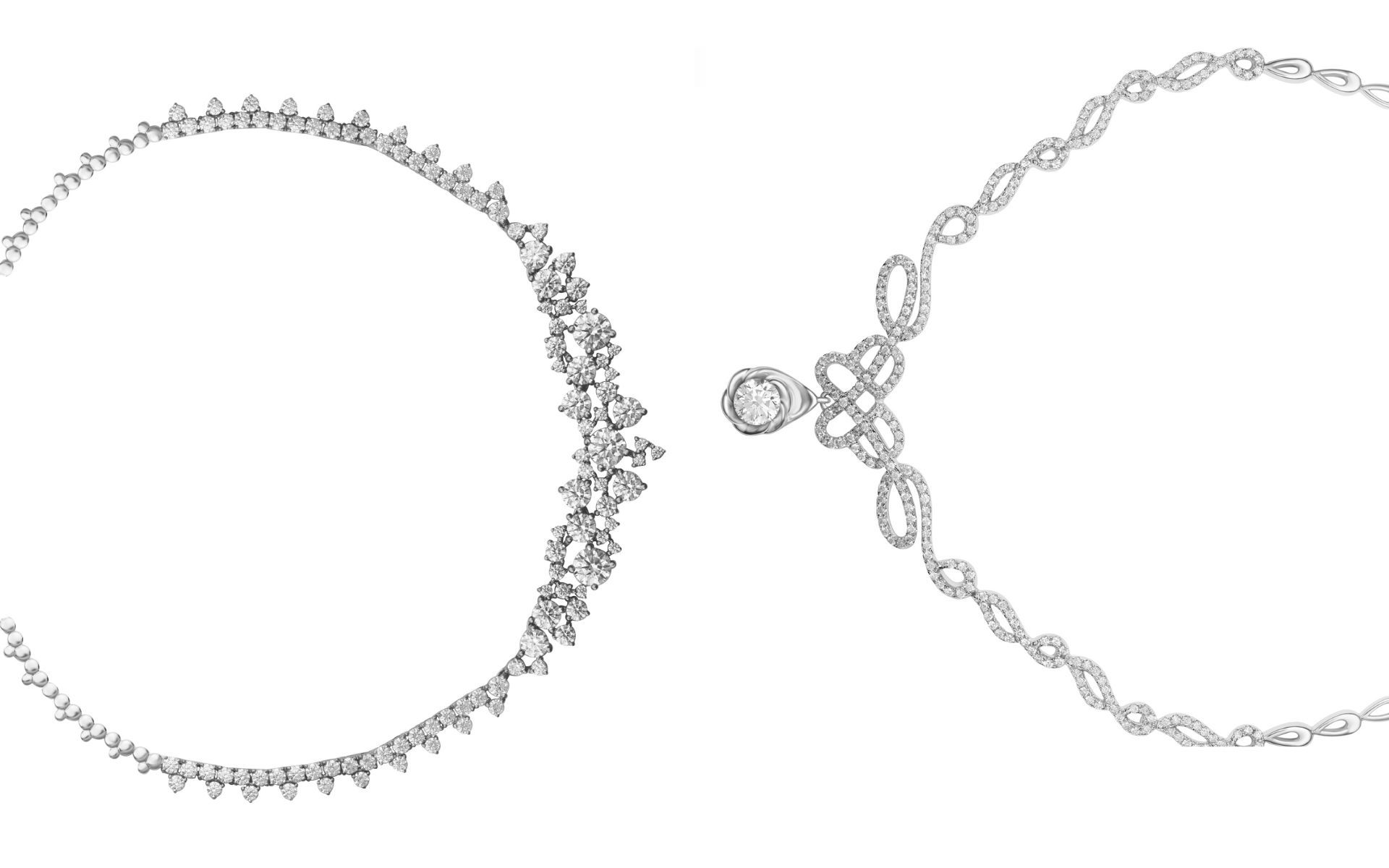'Luxe' entwining necklaces. (Photo credit: Le Lumiere)