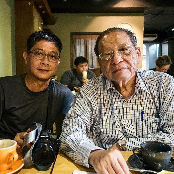 Kenny and Lim Kit Siang, the person he considers the greatest privilege to shoot (Photo credit: @borninmalaysia / Instagram)