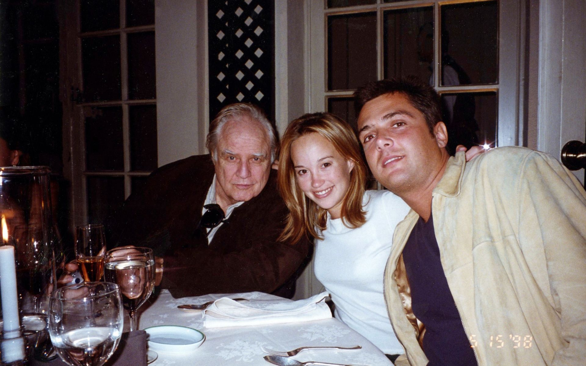 Marlon Brando with daughter Petra and her husband (Photo courtesy of Petra Brando Fischer)