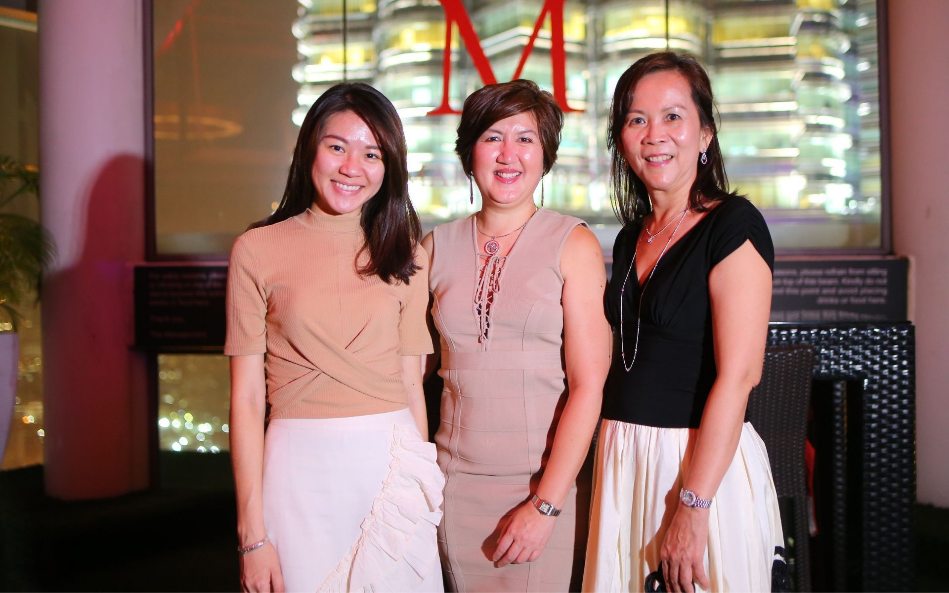 Caroline Eu, Christina Chung and Joanne Tan