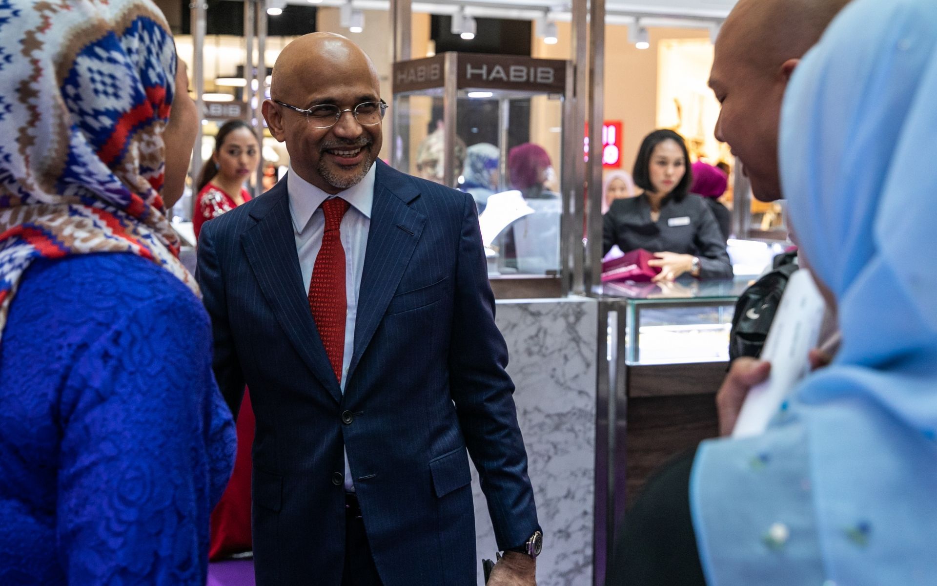 Dato' Sri Meer Sadik Habib at the launch of the Merdeka jewellery collection. (Photo credit: Habib)