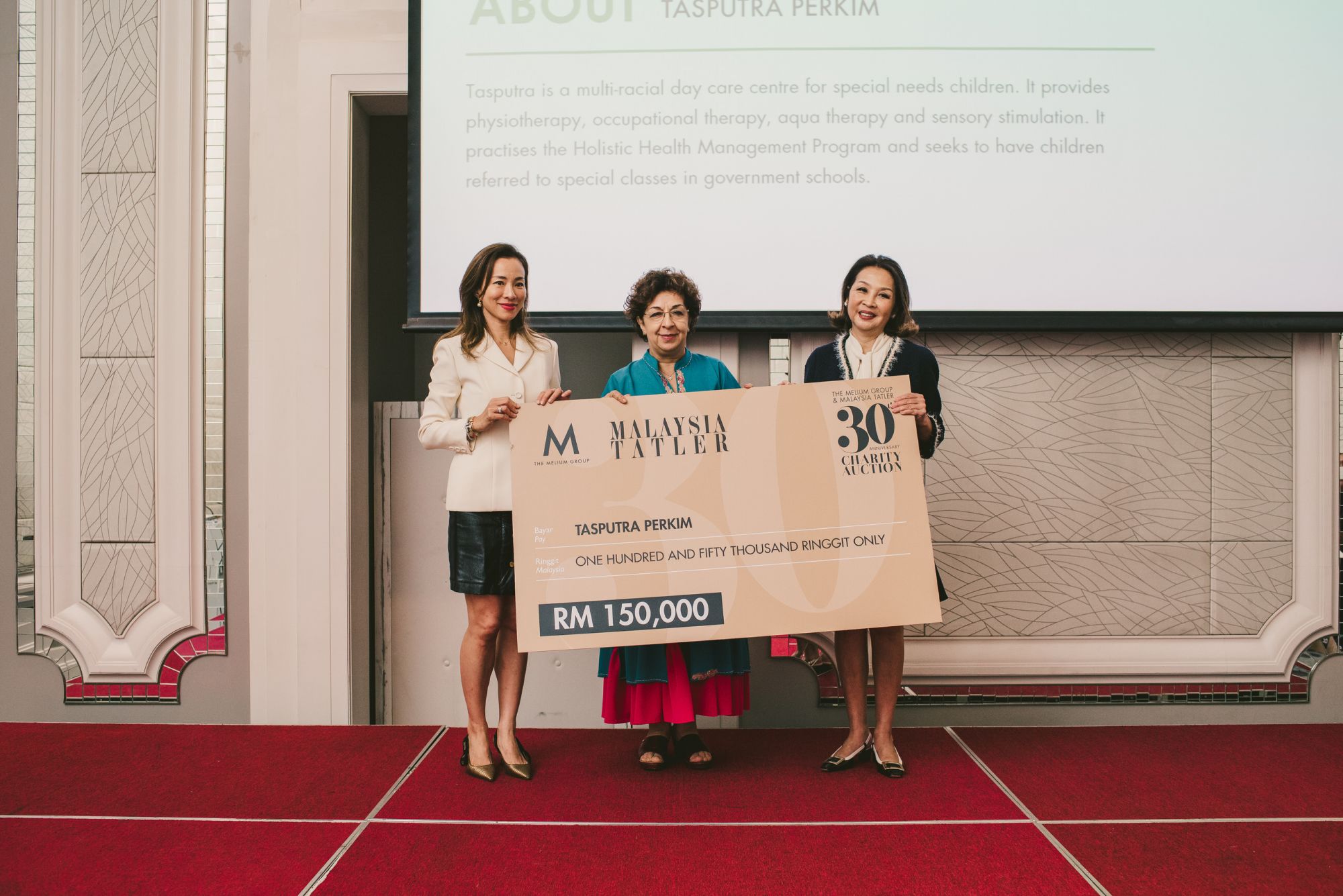 Claire Lee-Bloy, Dr Elahe Norman and Dato' Seri Farah Khan