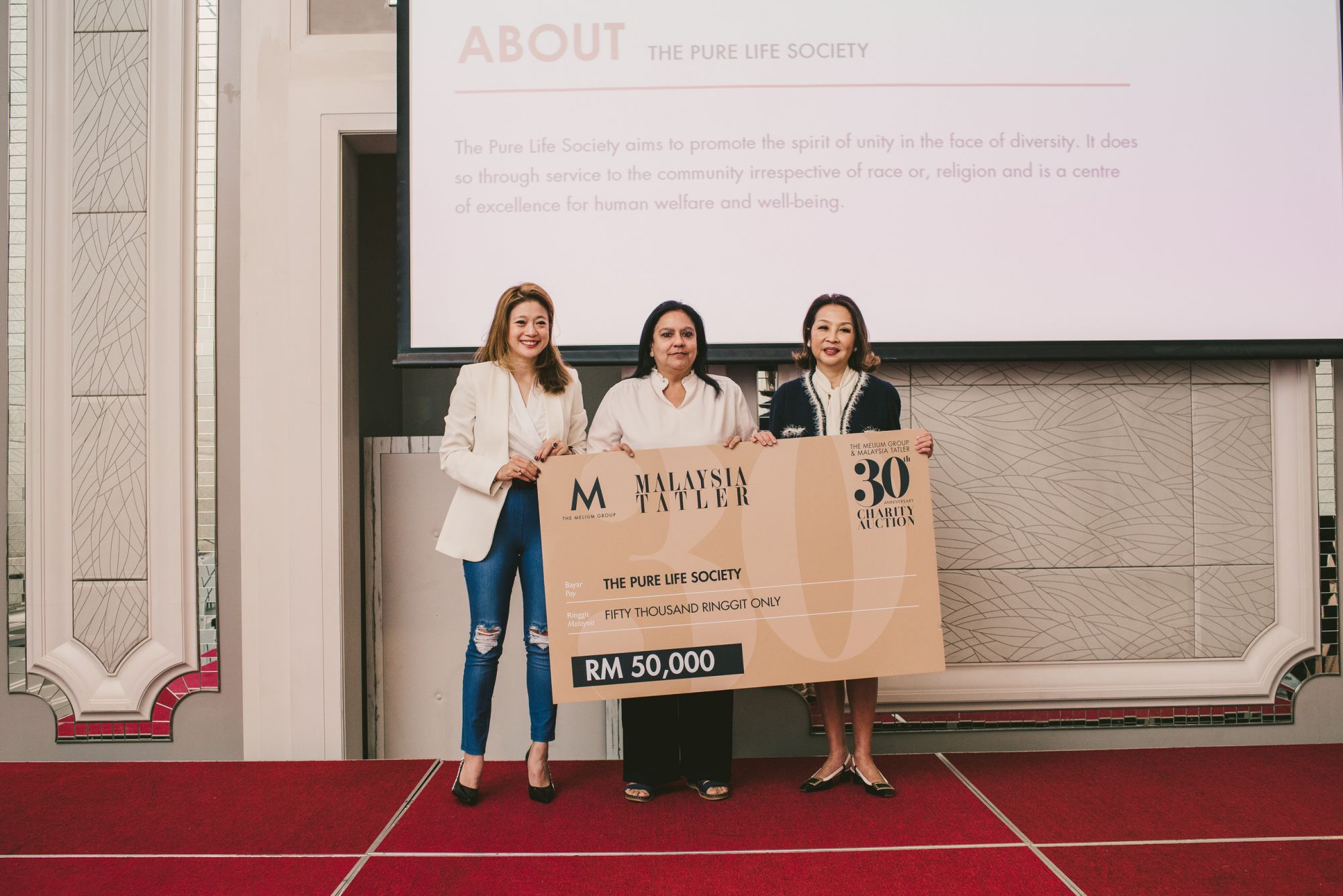 Mariam Teh, Datin Poonam Kukreja and Dato’ Seri Farah Khan