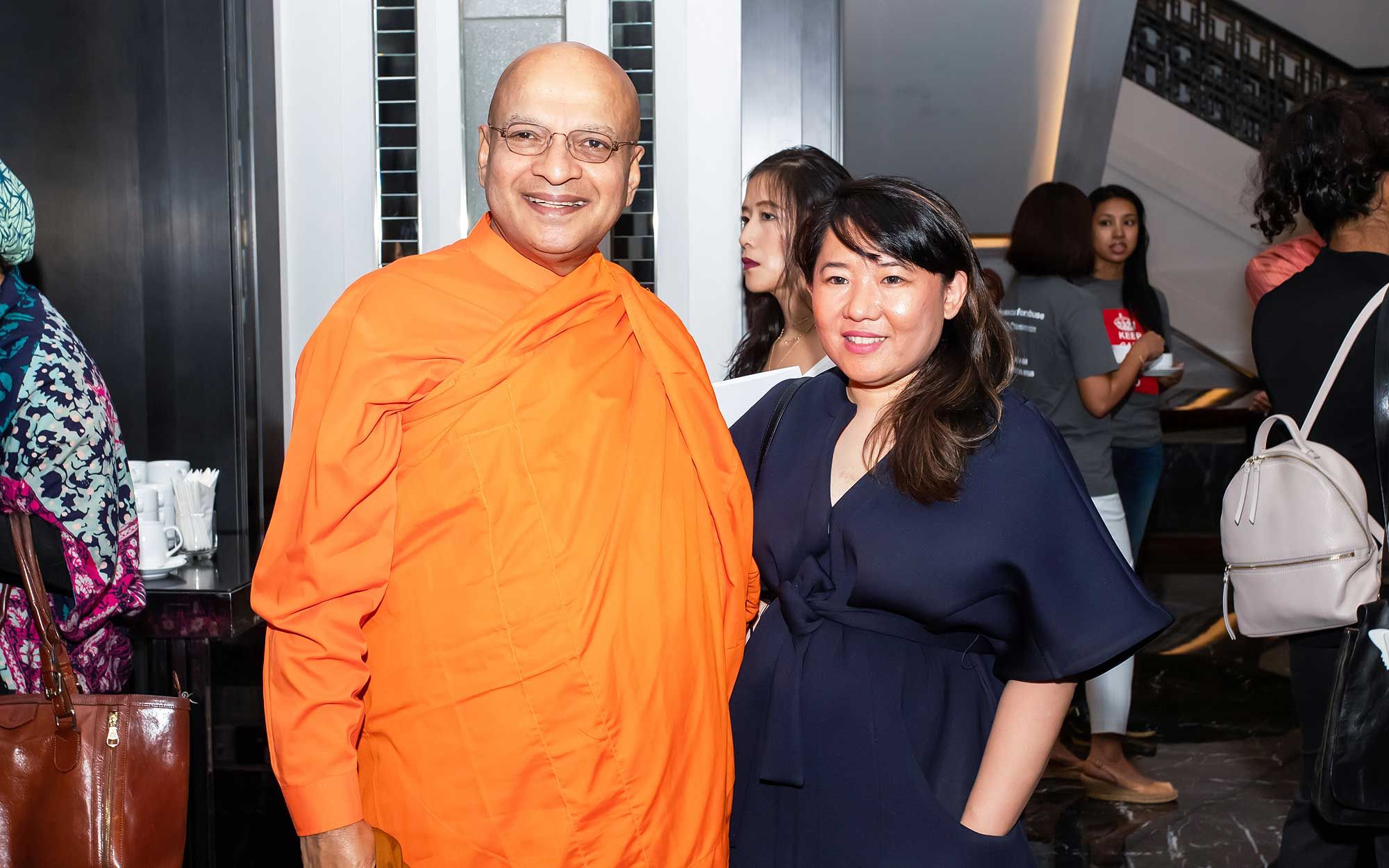 Datuk K. Sri Dhammaratana and Farha Shaid