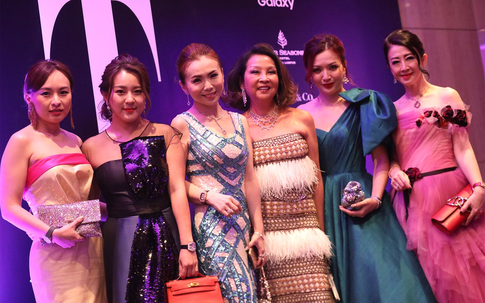 Mereen Toh, Valerie Ong, Pauline Gan, Dato' Sri Farah Khan, Cherrie Chin and Christine Cheah